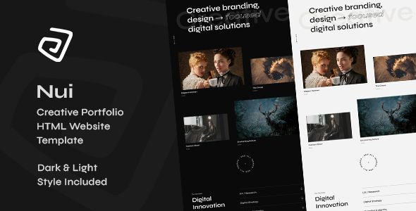 Nui – Creative Portfolio Showcase HTML Website Template