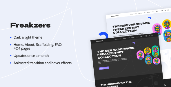 Freakzers – NFT Blockchain Website