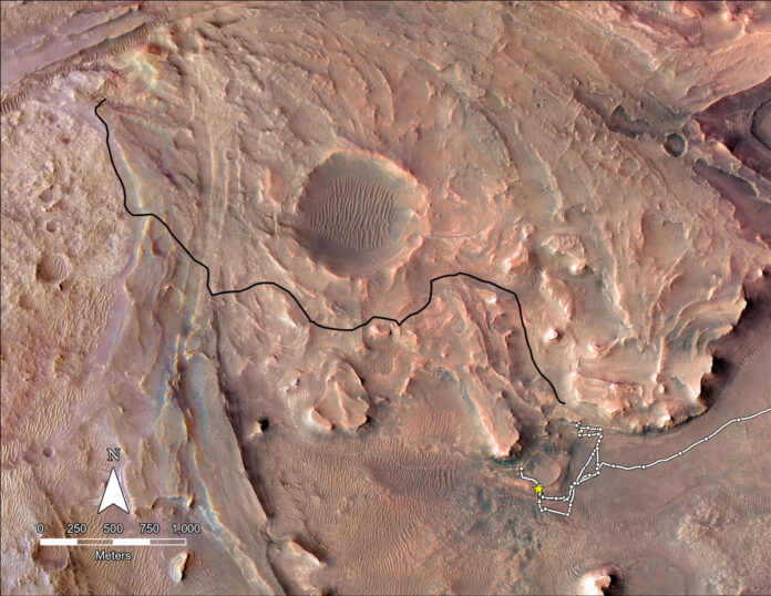 mars crater