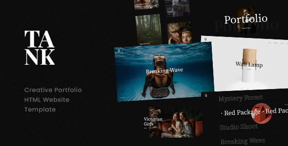 Tank – Creative Portfolio Showcase HTML Website Template