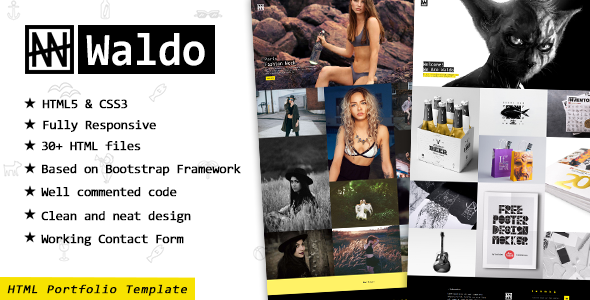 Waldo – Portfolio Showcase Website Template for Freelancers & Agencies
