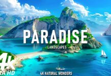 4K UHD Nature Video & Relaxing Music: Soar Above Beautiful Landscapes