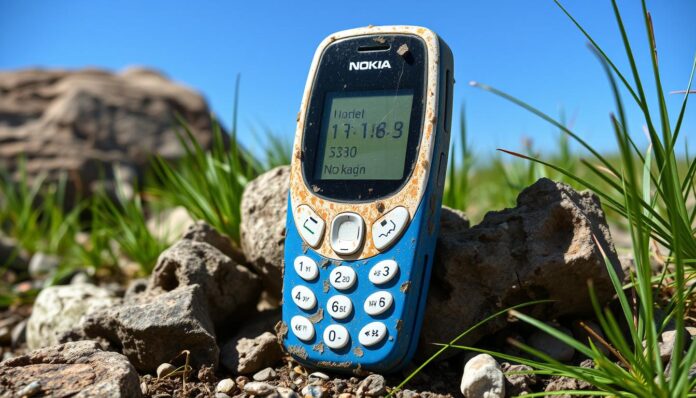 The-indestructible-Nokia-is-often-Σ-associated-with-the-Nokia-3310-a-classic The "indestructible" Nokia is often Σ associated with the Nokia 3310, a classic