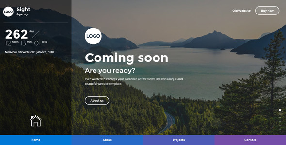 Sight – Beautiful and Creative Website Template for Coming Soon Page