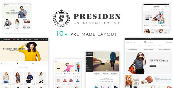 President – Fashion Store HTML Online Shopping Website Template