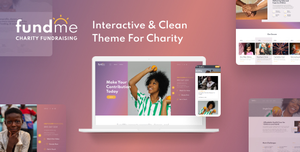 FundMe – Charity Organisation Website Template for Donation & Crowdfunding Projects