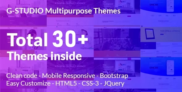 G Studio – Multipurpose Responsive Website Template
