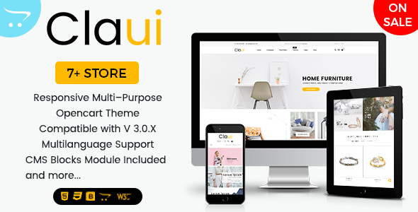 Claui – Responsive Opencart Themes for Shopping Cart Websites