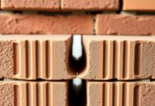 Trough-Shaped Bricks: Revolutionizing Modern Masonry Construction Close-up of trough-shaped bricks showing the distinctive groove pattern