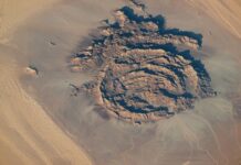 Rings of Rock in the Sahara