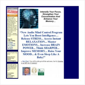 Mind Control Audio Program