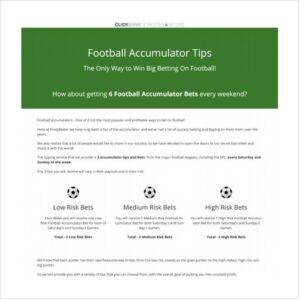 Football Accumulator Tips