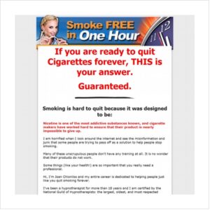 Smoke Free In One Hour