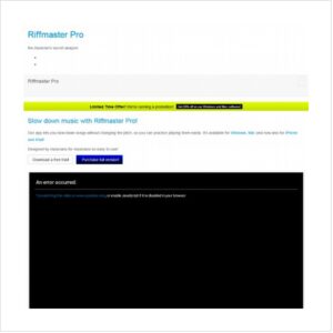 RiffmasterPro Slowdown Music